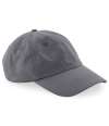 BB652N B652N Beechfield Organic Cotton 6 Panel Dad Cap Graphite Grey colour image